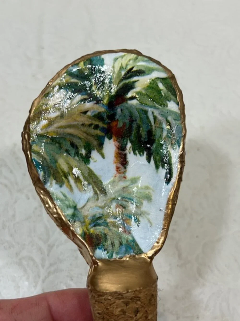 Handcrafted natural decoupage